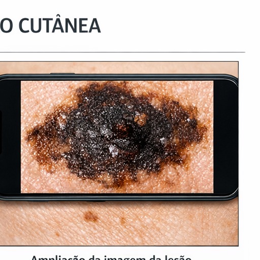 Ampliação (zoom) da lesão